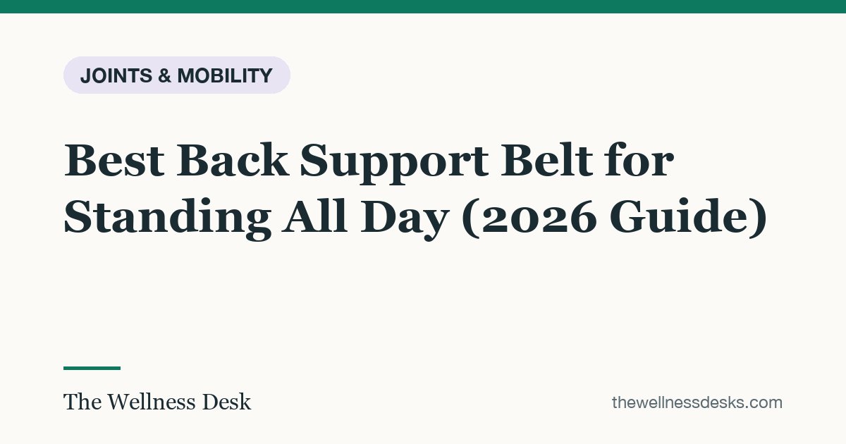 Title card: Best Back Support Belt for Standing All Day (2026 Guide)