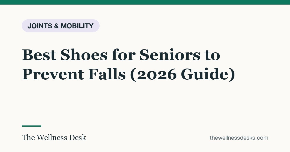 Title card: Best Shoes for Seniors to Prevent Falls (2026 Guide)