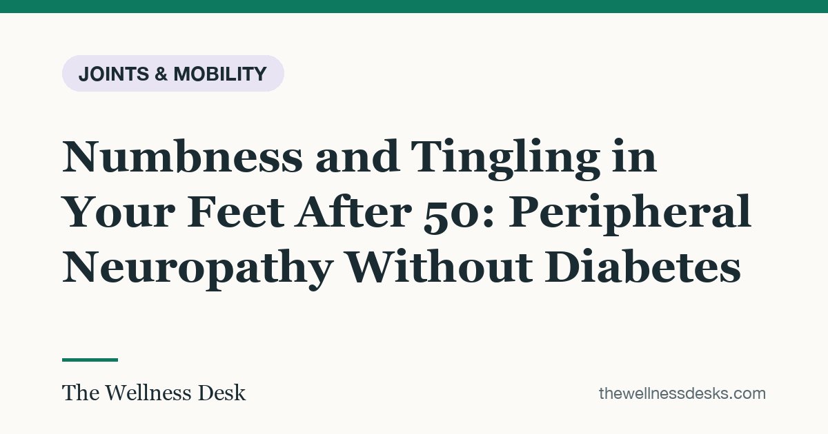 Title card: Numbness and Tingling in Your Feet After 50: Peripheral Neuropathy Without Diabetes